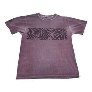 Vintage 2000s Crazy Shirts Wine Dyed Hawaii Stained‎ Cotton Shirt Men's Medium